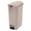 Newell Brands Dist. LLC Can Trash Slim Jim Resin Step-On Pedal Hinge Lid Self-Closing End Step Each - 1883459