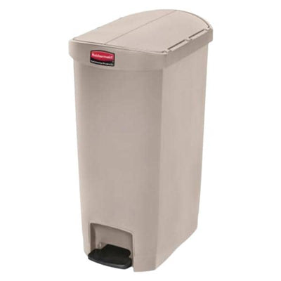 Newell Brands Dist. LLC Can Trash Slim Jim Resin Step-On Pedal Hinge Lid Self-Closing End Step Each - 1883459