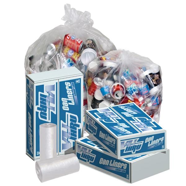 Pitt Plastics Can Liner Clear 33 Gallons 33x39" 250/Case - P4020XC