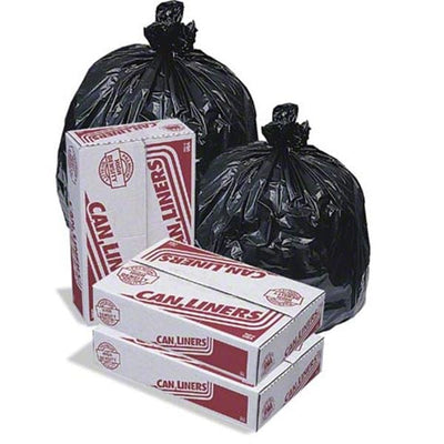 Pitt Plastics XHeavy Trash Liner Black 40-45 Gallons 40x48" 250/Case - MR40483MK