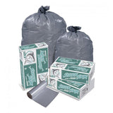 Pitt Plastics Can Liner Gray 40-45 Gallons 40x46" 100/Case - RX483XG