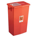 Xomed Medtronic Entmed -Sharps Container 12gal Red 7.25x18.25x8.75" Plastic Reusable 10/Case KDL8935