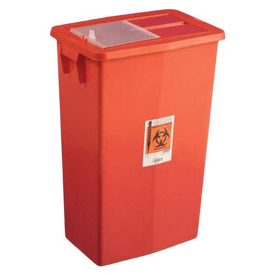 Xomed Medtronic Entmed -Sharps Container 12gal Red 7.25x18.25x8.75" Plastic Reusable 10/Case KDL8935