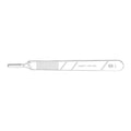 Integra Miltex Inc Holder Knife #3 Stainless Steel Ea  - 110165