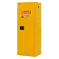 Durham Manufacturing,inc. -Safety Cabinet 22gal Rd/Ylw 23-5/16x18-1/8x65 3-Point Lk Stl f/ Flmbl Chmcls EaCH 1022M-50
