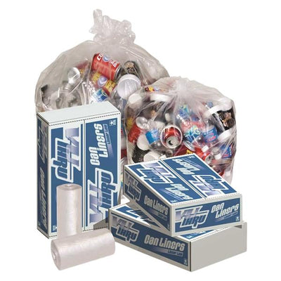 Pitt Plastics Can Liner Clear 16 Gallons 24x32" 1000/Case - VP3310DXC