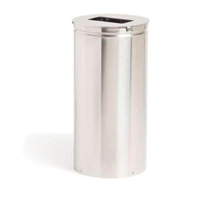 Marketlab Can Trash Stainless Steel Lid Silver Each - 17233