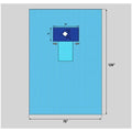 Welmed Inc -76x126" Sterile Surgical Drape 5x5" Diamond Fenestrated 1222-2140