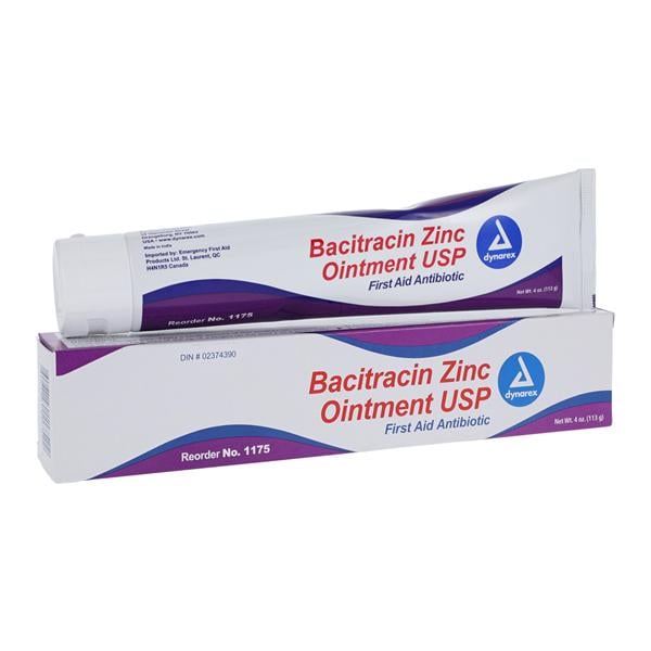 Dynarex Corporation Bacitracin Ointment 4oz/Tube, 72 TB/CA - 1175