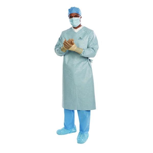 O & M Halyard Aero Surgical Gown Breathable Material Standard / 3X Large Chrome 26/Ca - 44676
