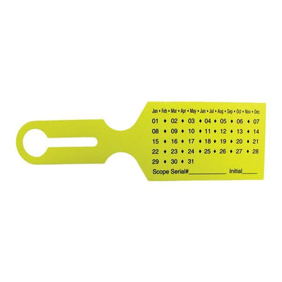 Healthmark Hang Time Sterilization ID Label Yellow 500/Bx  - 403225 HTKY