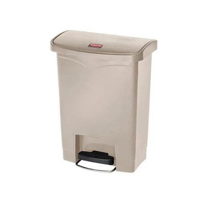 Newell Brands Dist. LLC Can Trash Step-On Pedal Hinge Lid Self-Closing Front Step Each - 1883456