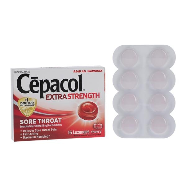 RB Health US LLC Cepacol Lozenges 15/3.6mg Extra Strength 16/Package, 24 PK/CA - 63824-71016