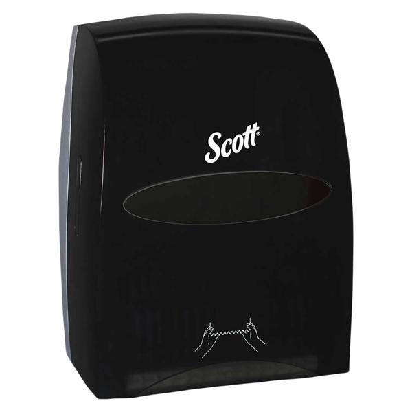 Kimberly Clark Professional -Scott Essential Dispenser Black Plastic Wall Mount For 02001 Hard Roll Paper Towels 1/Case 46253