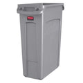 Newell Brands Dist. LLC Can Trash Slim Jim Resin Integrated Cinches Vented 4/Case - FG354060GRAY