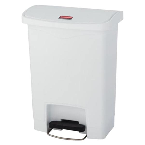 Newell Brands Dist. LLC Bin Slim Jim Step-On White 8 Gal Each - 1883555