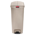Newell Brands Dist. LLC Can Trash Slim Jim Resin Step-On Pedal Hinge Lid Self-Closing End Step Each - 1883551