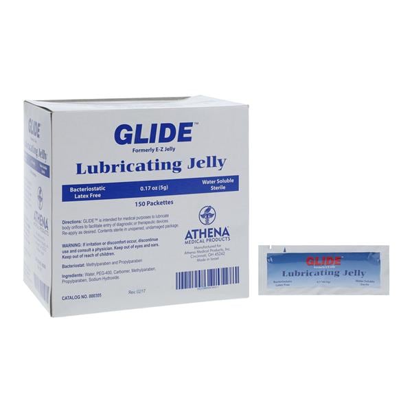Chester Labs Inc E-Z Lubricating Jelly Packet 150/Box, 4 BX/CA - 000305