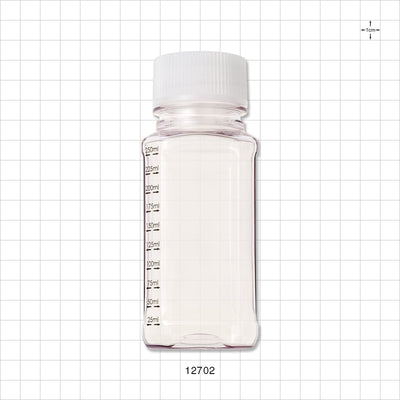 PharmaTainer™ Bottle, Non-Sterile, 5/Vacuum-Sealed Pack - 250 ml; 48 mm cap - 12703