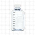PharmaTainer™ Bottle, Non-Sterile, 5/Vacuum-Sealed Pack - 1 Liter; 48 mm cap - 12707