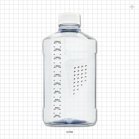 PharmaTainer™ Bottle, Non-Sterile, 5/Vacuum-Sealed Pack - 2 Liter; 48 mm cap - 12708