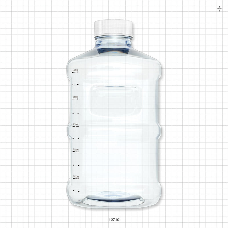 PharmaTainer™ Carboy, Non-Sterile, 1/Vacuum-Sealed Pack - 5 Liter; 70 mm cap - 12710