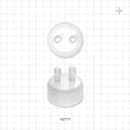 PharmaTainer™ Cap, 2-Ports - 48 mm; 2 External Ports Fit 1/4 inch ID Tubing x 2 Internal Ports Fit 1/4 inch ID Tubing (0.25 inch, 6.35 mm) - 12717