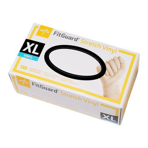 Medline Industries Inc -FitGuard Vinyl Exam Gloves X-Large Cream Non-Sterile FG1504