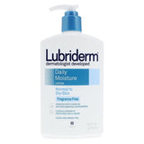 J&J Consumer Products Lubriderm Daily Moisturizing Lotion Fragrance Free Body 16oz/Bottle, 12 BT/CA - 514832300