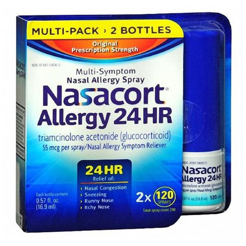 Chattem Inc Nasacort Allergy Spray 55mcg 24 Hour Each - 4999876