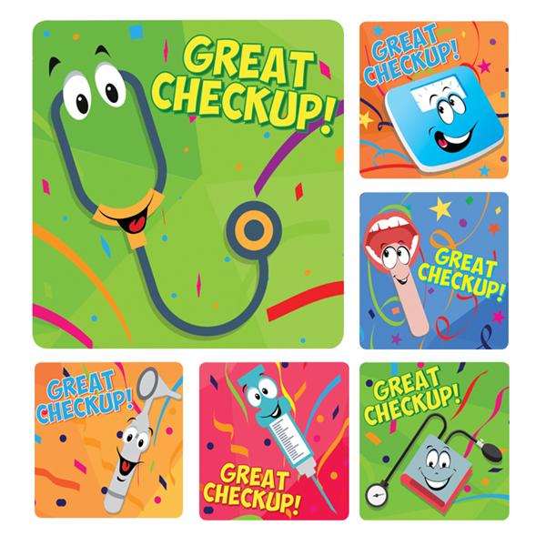 Sherman Specialty Stickers Great Checkup! 100/Rl - PS644