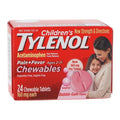 Johnson & Johnson Consumer Tylenol Children Chewable Tablets Bubble Gum 24/Bottle, 48 BT/CA - 305192600