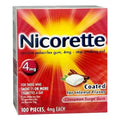 Glaxo Nicorette Smoking Cessation Gum 4mg 100/Package - 3995008