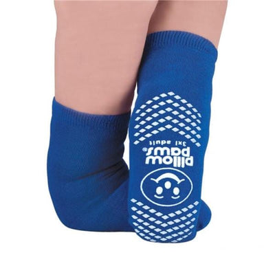 Principle Business Ent. -Pillow Paws Patient Socks Polyester Adult Unisex Royal Blue Size 3X Large Disposable 48Pr/Case 1099