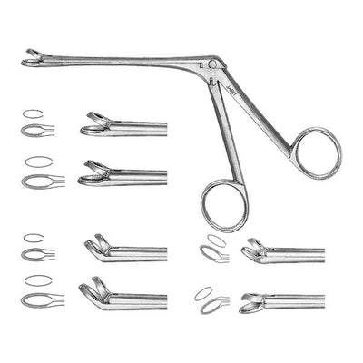 Miltex-Integra Miltex Blakesley Through Cutting Forcep 45 Degree Upward Curve 4" Ea - 440162