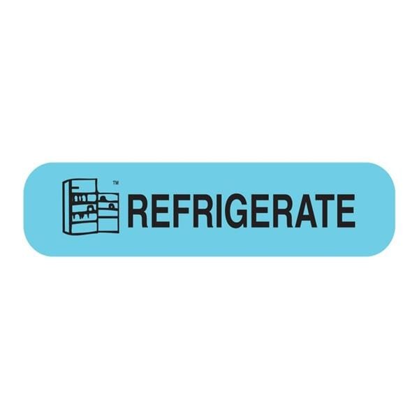 Apothecary Products Labels Refrigerate Blue 1000/Box - 41017