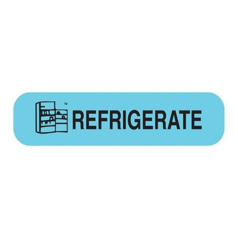 Apothecary Products Labels Refrigerate Blue 1000/Box - 41017