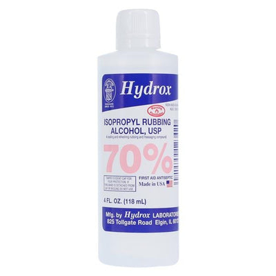 Hydrox Labs Isopropyl Alcohol Antiseptic 4oz/Each, 60 EA/CA - I0020