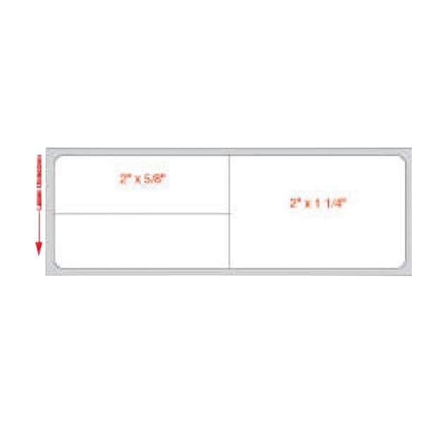 Precision Dynamics Corp. Label Direct Thrml Perm Wht4x1 1/4" 3600/Rl - LDWHP64