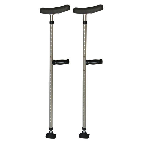 Medline Industries Inc Single-Tube Crutches 400lb Capacity 6.6" - MDS80542