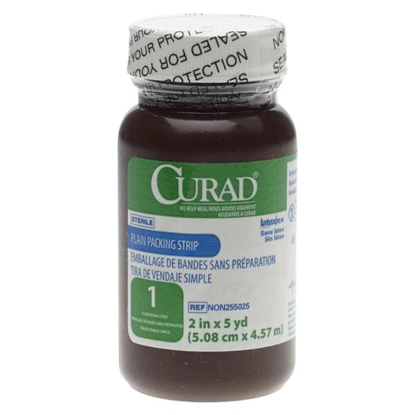 Medline Industries Inc Curad 100% Gauze Strip Packing 2"x5yds Sterile Bottle - NON255025