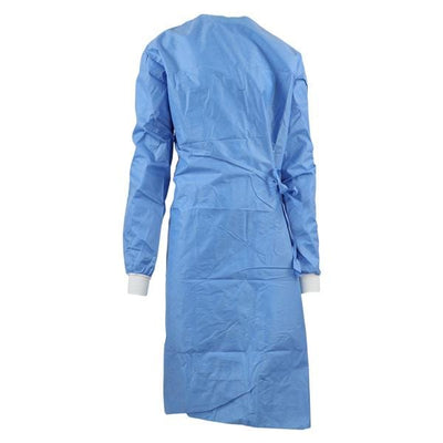 O & M Halyard Spectrum Non Reinforced Surgical Gown AAMI Level 3 SMS 2X Large Blue 24/Ca  - 46868
