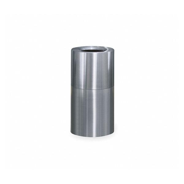 Newell Brands Dist. LLC Can Trash Atrium Open Top Satin Aluminum 21 Gallons Each - FGAOT35SAPL