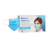 Medicom SafeMask Master Series Procedure Mask ASTM Level 2 Ocean Surf Adult 50/Bx, 10 BX/CA - 2055