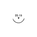 TissueSeal LLC -Dagrofil Suture Polyester 3-0 18" Non-Absorbable DS-19 Reverse Cutting Circle Needle 2cm Coated White 36/Package C0852210