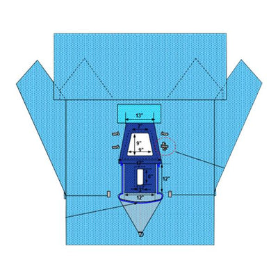 Welmed Inc -110x111x101" Sterile Sheet Drape Fenestrated 1222-5150