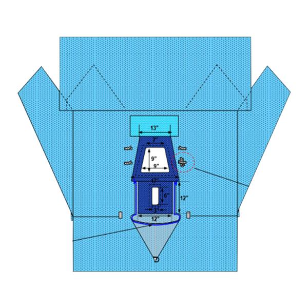 Welmed Inc -110x111x101" Sterile Sheet Drape Fenestrated 1222-5150