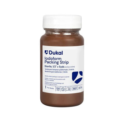 Dukal LLC Gauze Iodoform Packing Strip 1/2"x5yd Sterile Not Made With Natural Rubber Latex, 12 EA/CA - 271