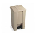 Newell Brands Dist. LLC Can Trash HDPE Step-On Pedal Integrated Lid Self-Closing Each - FG614600BEIG