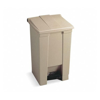 Newell Brands Dist. LLC Can Trash HDPE Step-On Pedal Integrated Lid Self-Closing Each - FG614600BEIG